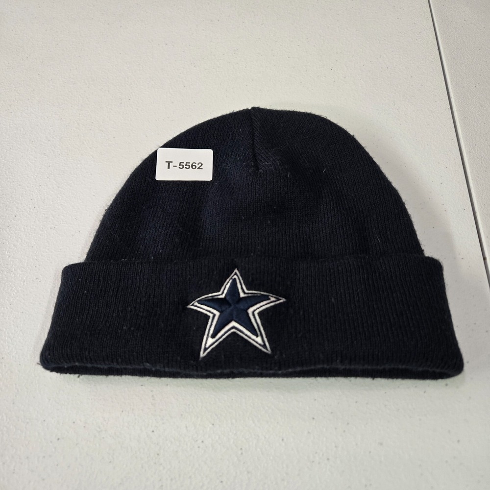 Dallas Cowboys Men Hat One Size Blue Beanie Logo Embroidered Cuffed Knit MLB